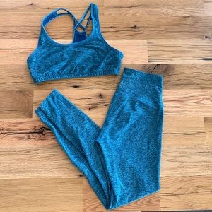 Beyond Yoga, Spacedye leggings and bra set